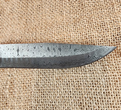 6" Damascus Drop Point #18