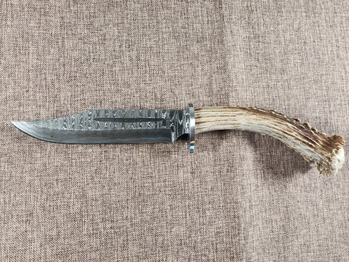 6" Damascus Clip Point #77