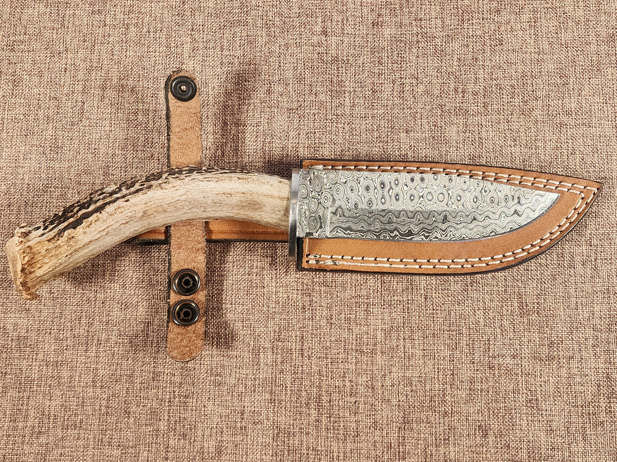 5" Damascus Drop Point 2C02