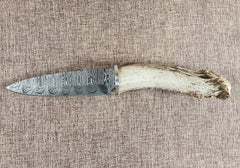 5" Damascus Spear Point #07