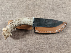 4" Damascus Drop Point #105