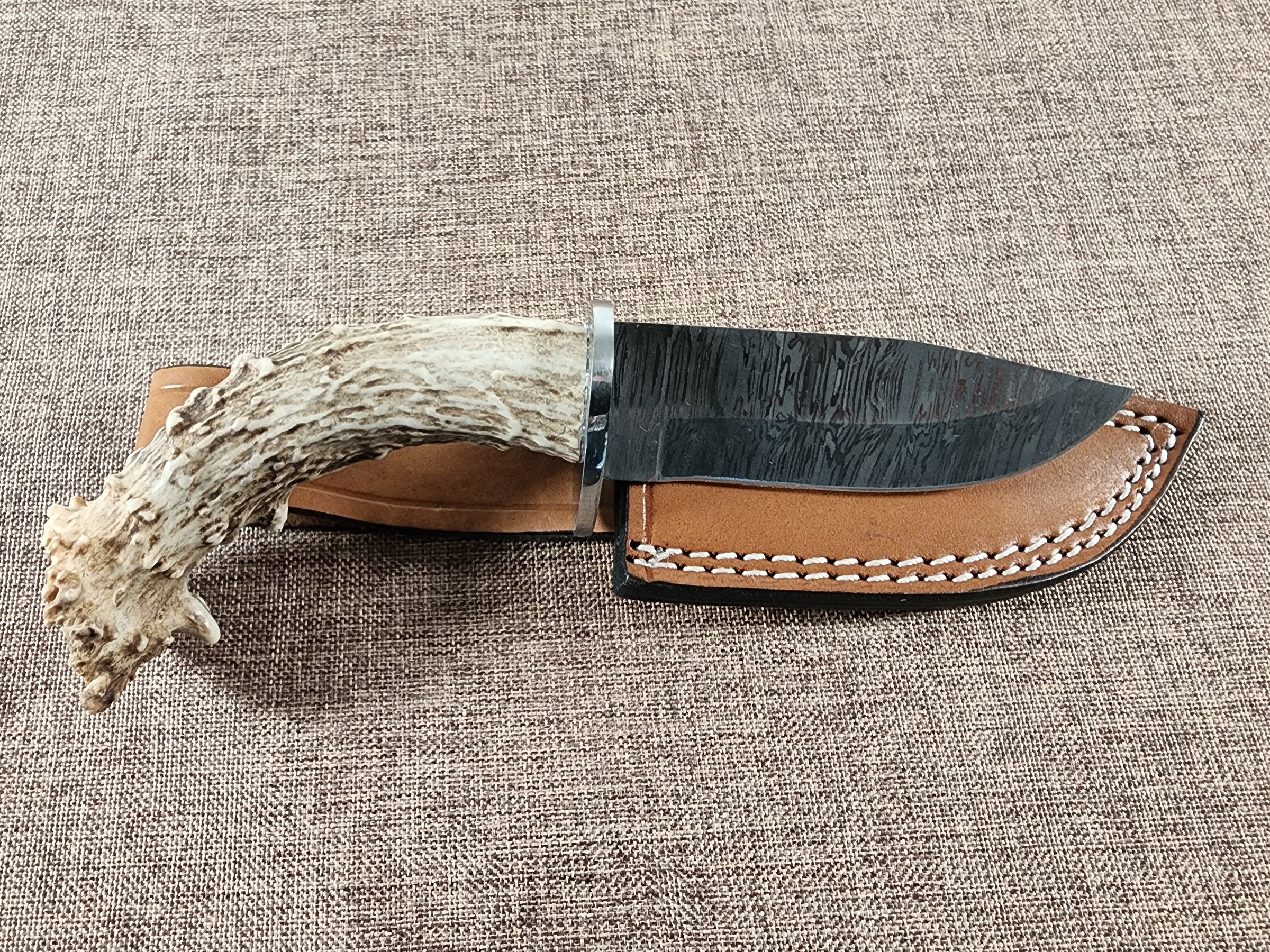 4" Damascus Drop Point #105