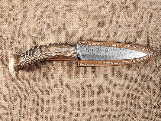 6" Damascus Drop Point #111