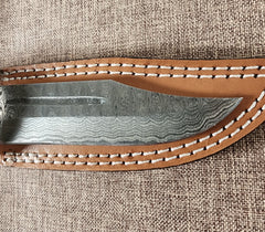 5" Damascus Clip Point #60