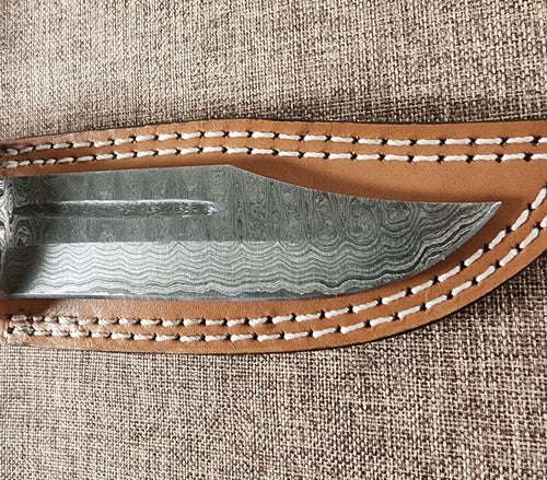 5" Damascus Clip Point #60