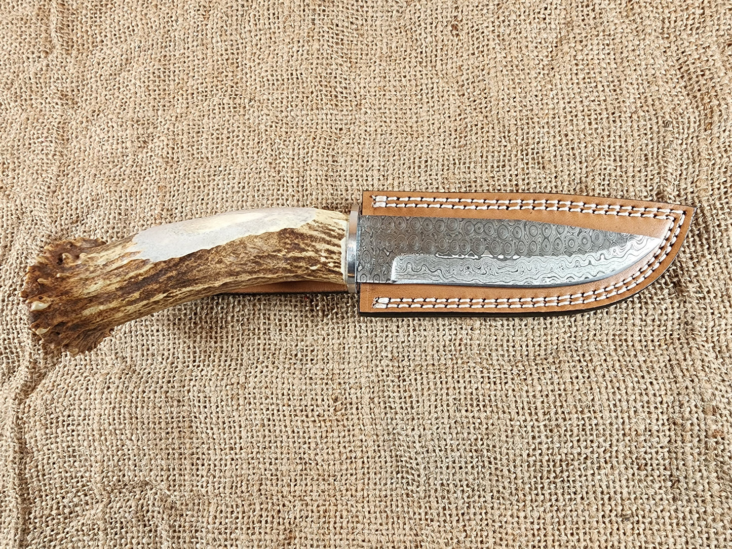 5" Damascus Drop Point #148