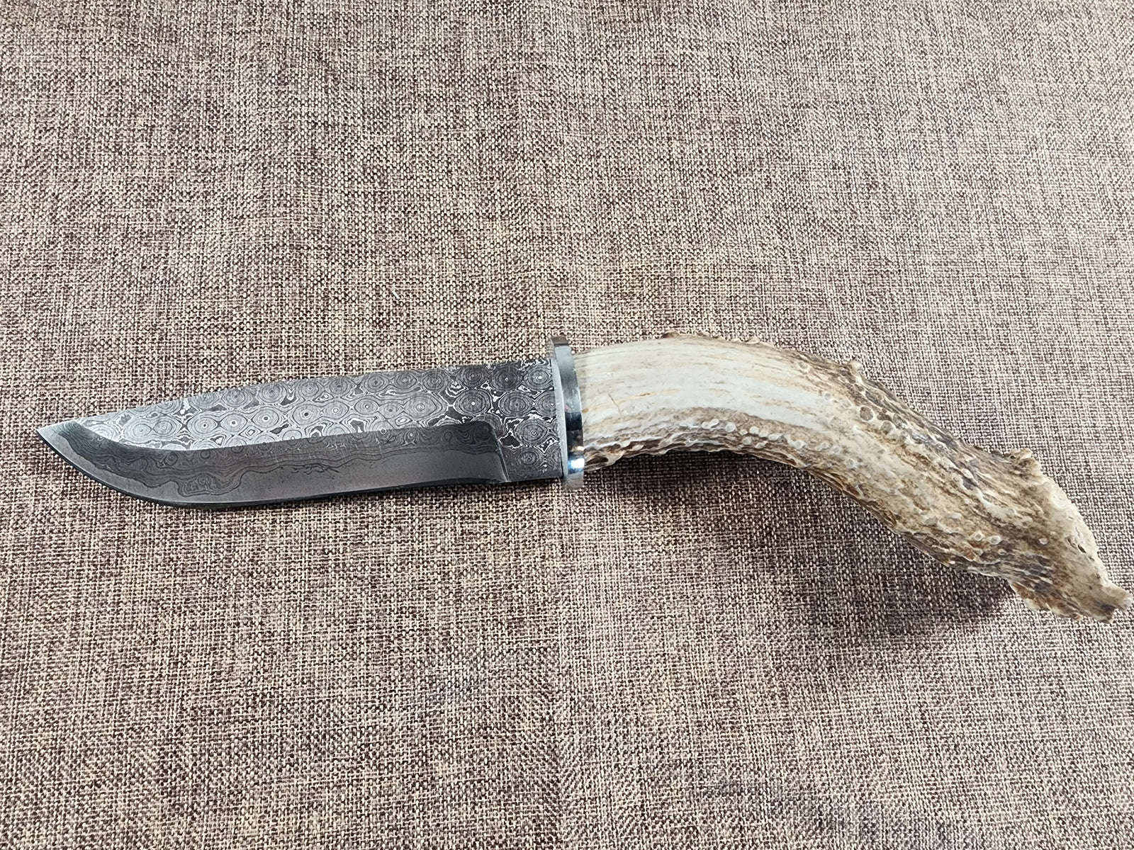 5" Damascus Drop Point #113