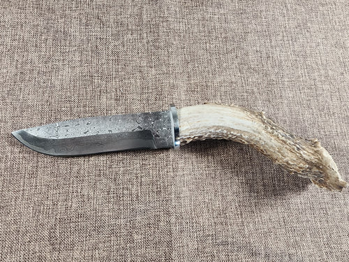 5" Damascus Drop Point #113