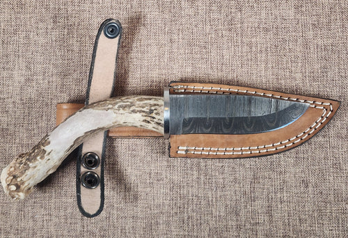 4" Damascus Drop Point C03