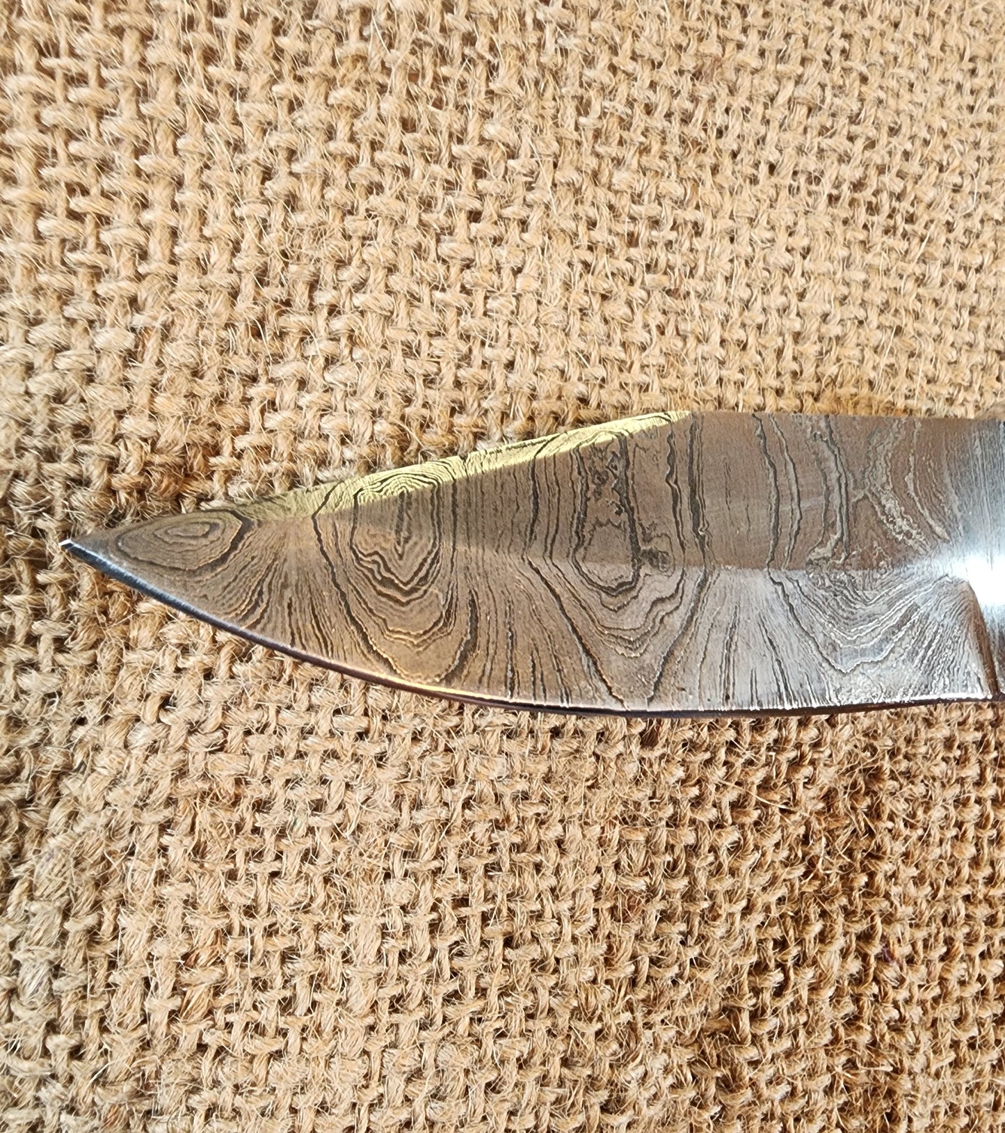 4" Damascus Drop Point #49