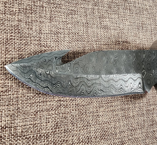4" Damascus Gut Hook #36