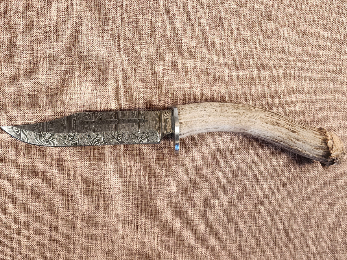 6" Damascus Clip Point 3B02