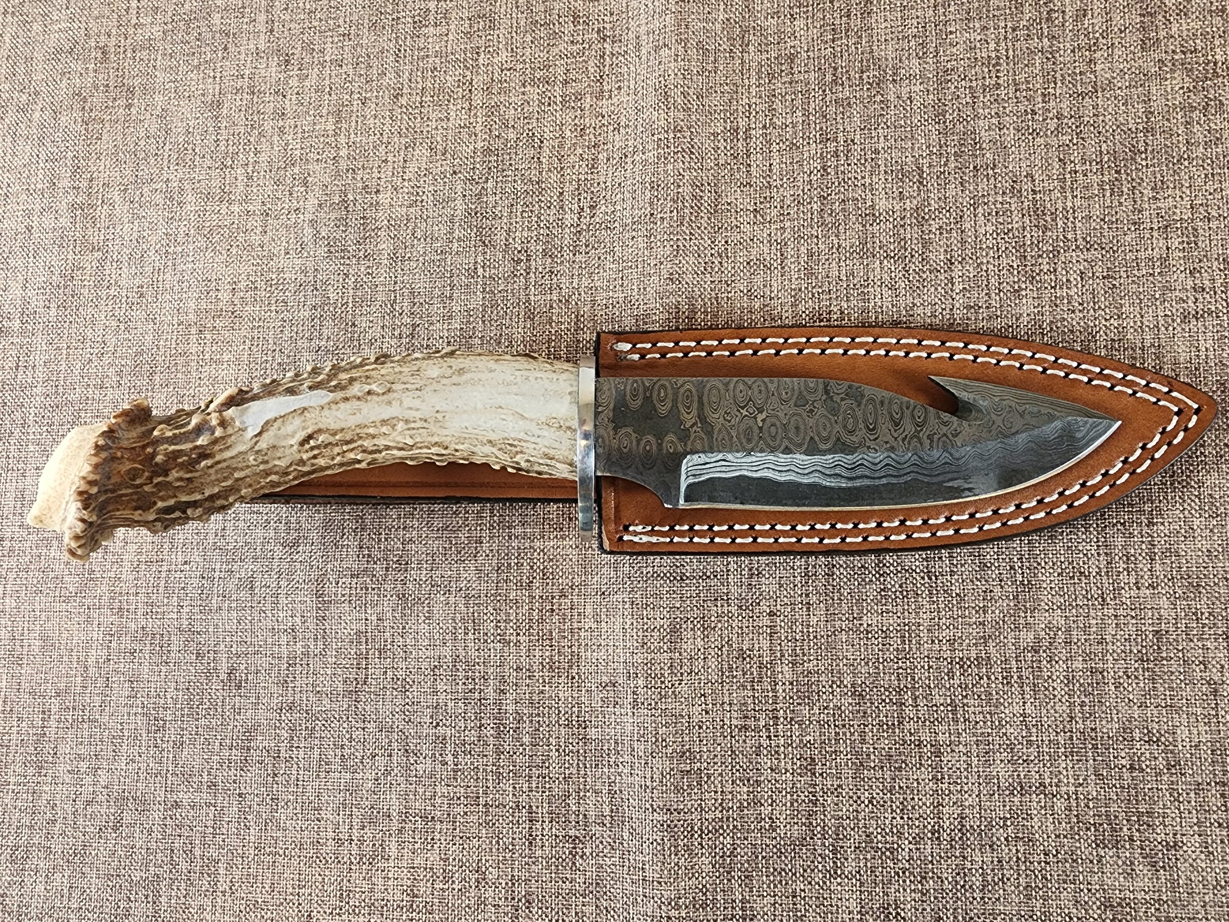 5" Damascus Gut Hook #58