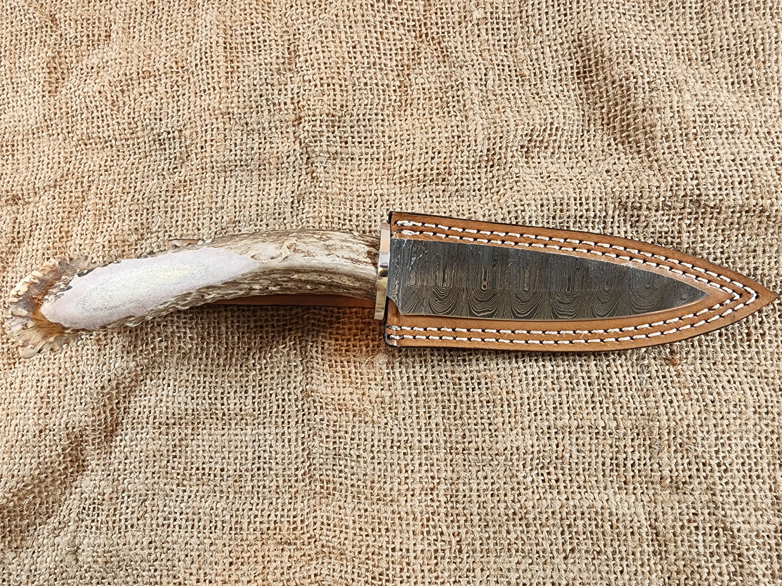 5" Damascus Spear Point #68