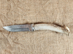 5" Damascus Drop Point #12