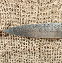 4" Damascus Spear Point #102