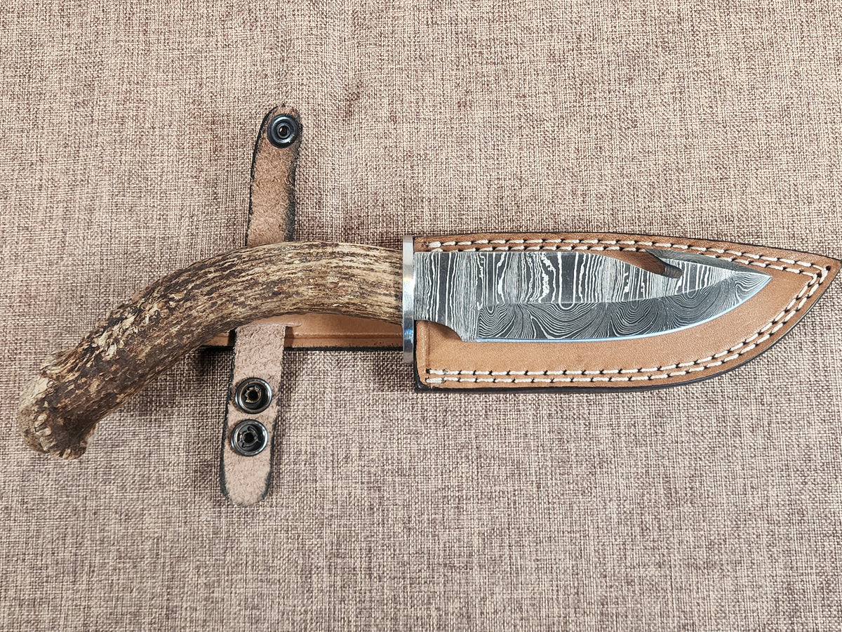 5" Damascus Gut Hook 2A07
