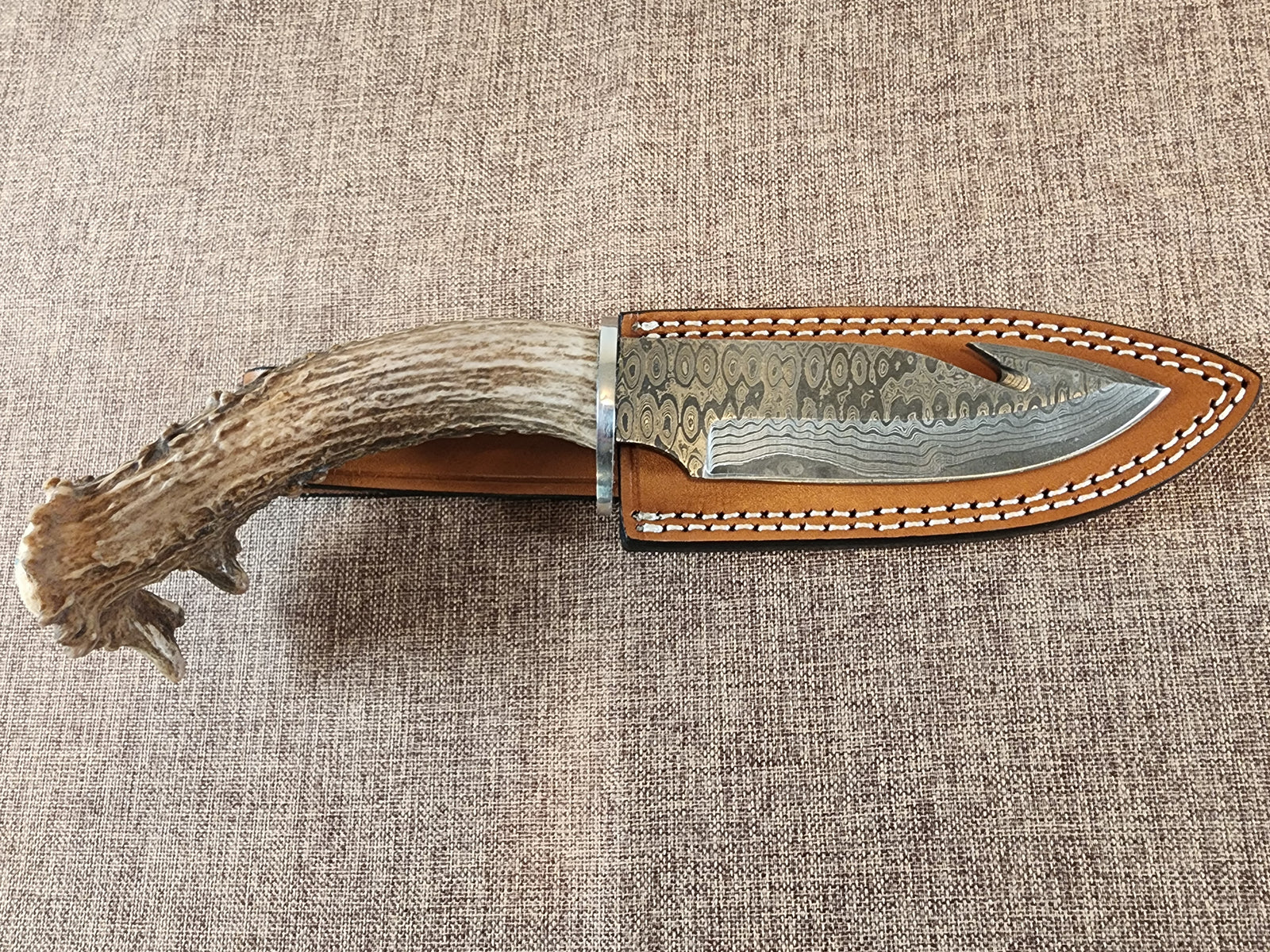 5" Damascus Gut Hook #50