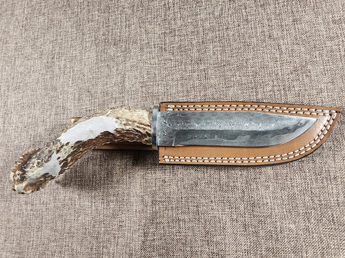 5" Damascus Drop Point #113